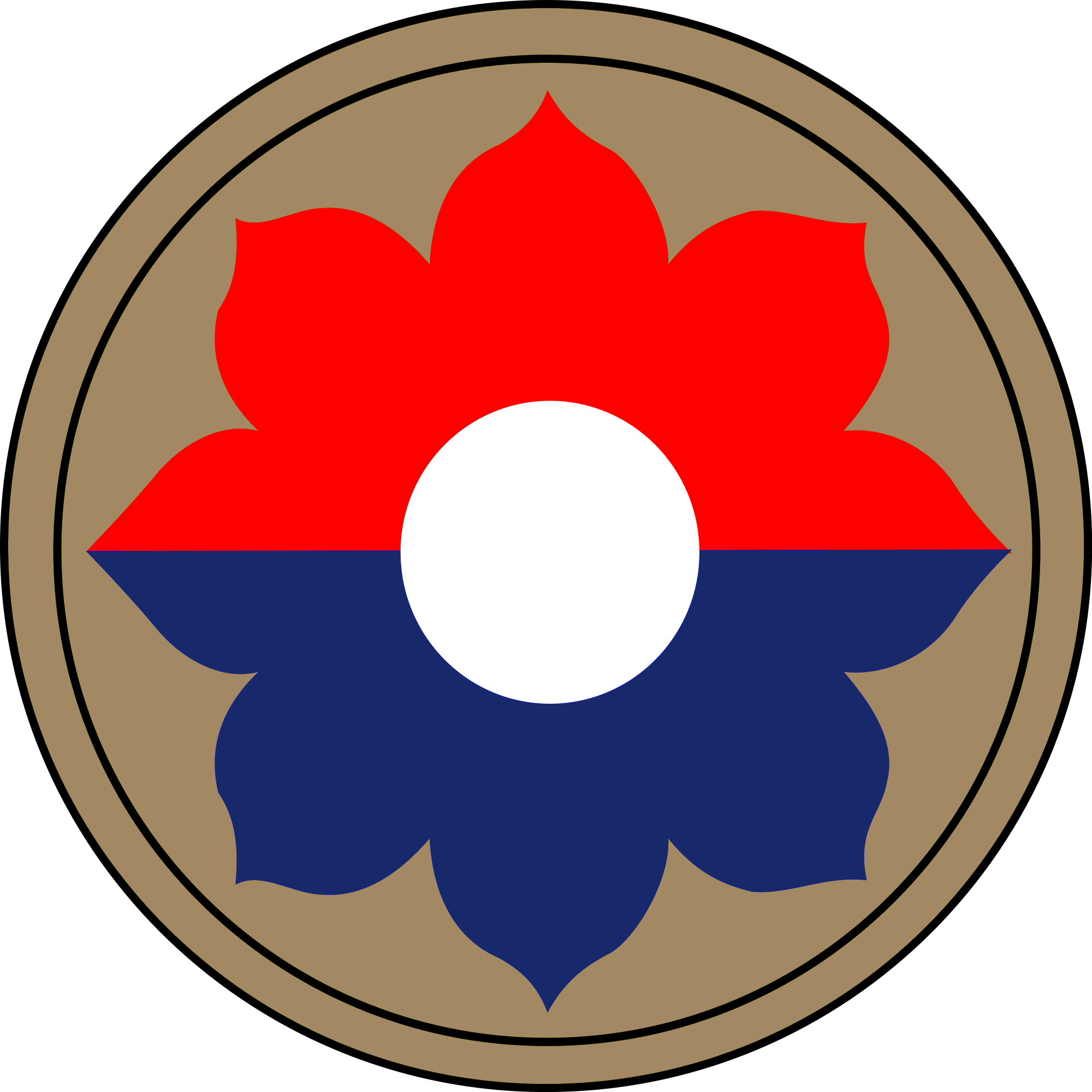 Army Staff Identification Badge - 9th Infantry Division (2000x2000)