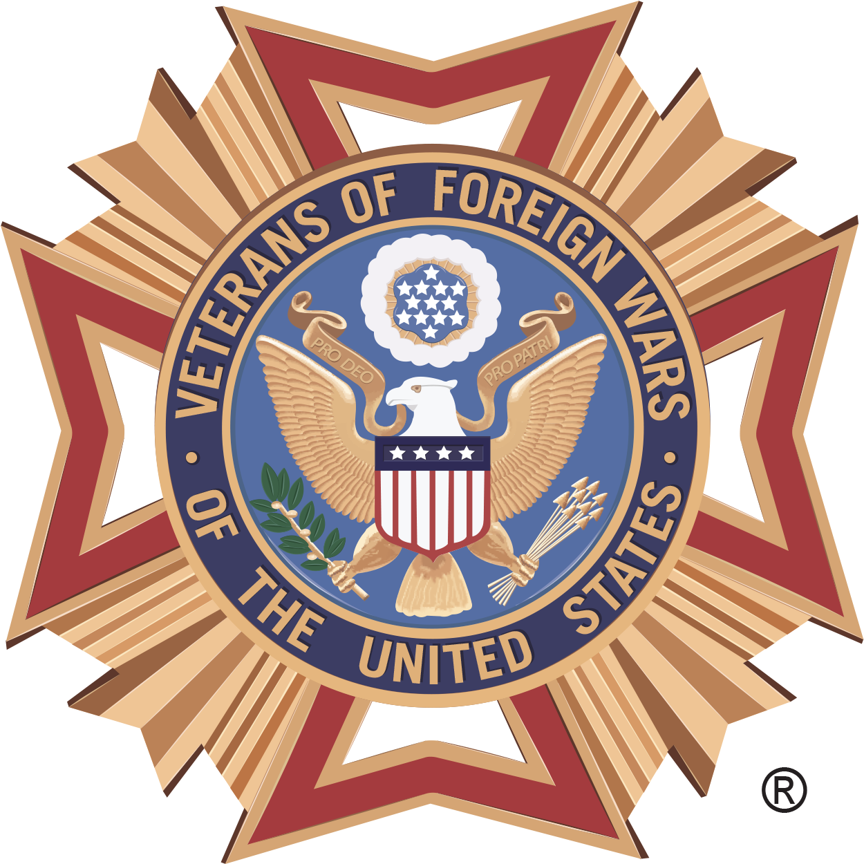 Vanguard Is Excited To Now Be Teamed With The Vfw - Veterans Of Foreign Wars Vector Logo (1314x1249)