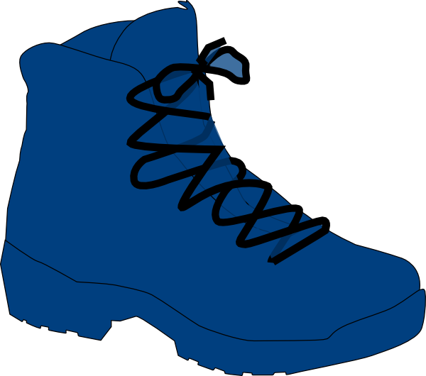 Dark Blue Boot Clip Art - Boot Clip Art (600x530)