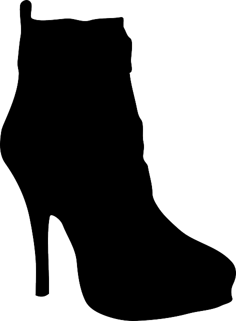 Silhouette Boot Vector Clip Art Public Domain Vectors - Womens Boot Silhouette (472x640)