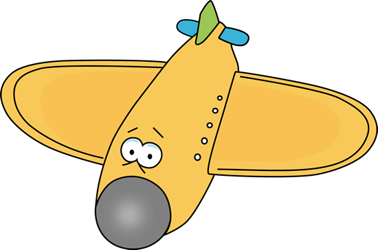 Cartoon Airplane Clip Art - Free Cartoon Airplane (550x364)