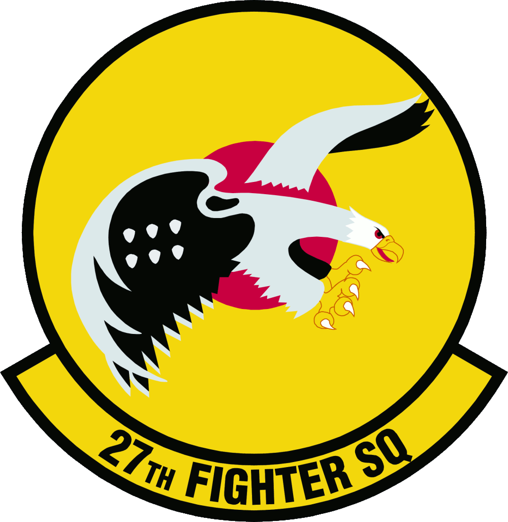 27th Fighter Squadron Is A Unit Of The Usaf 1st Operations - 27th Amu Patch (1000x1027)
