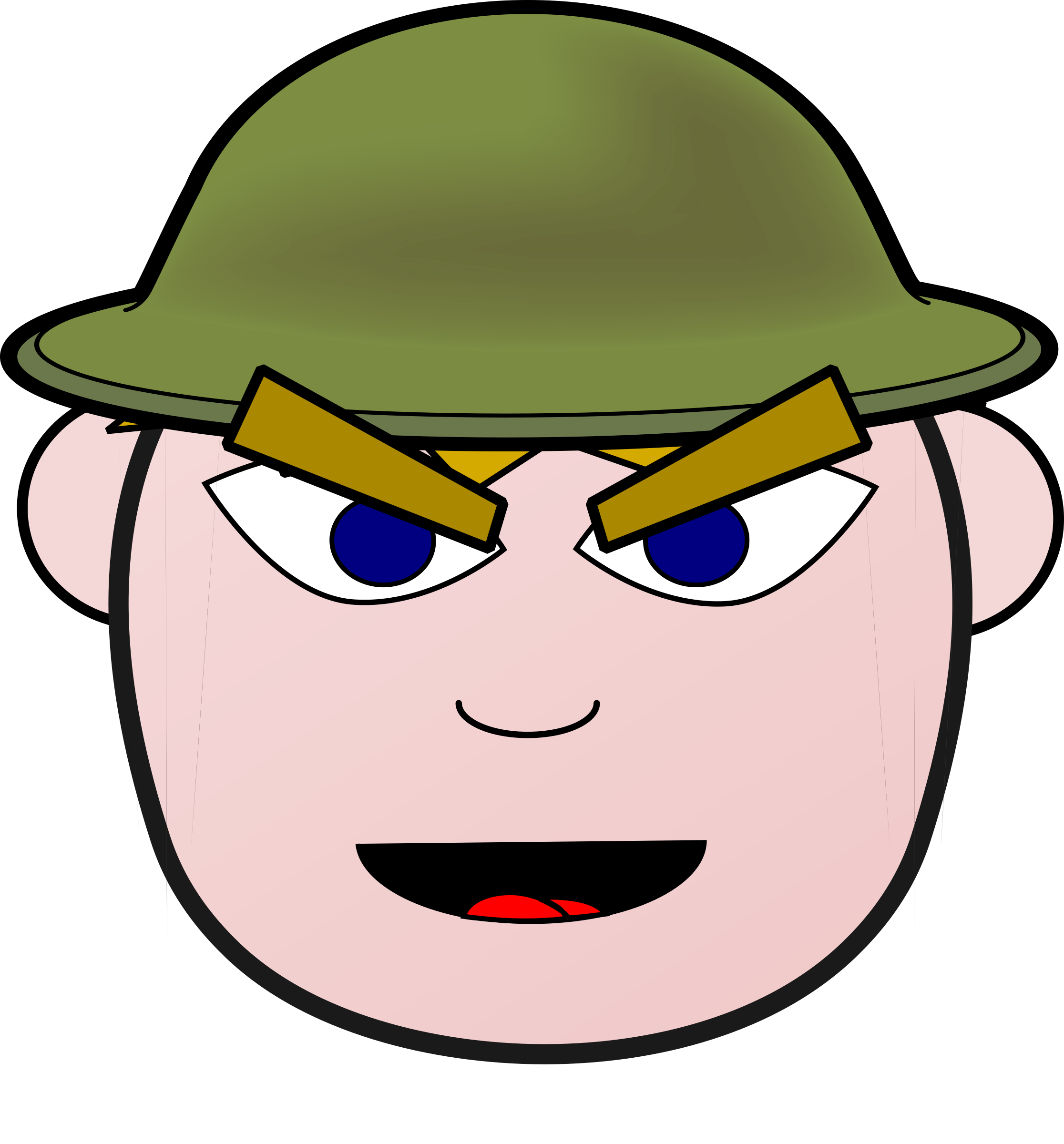 Angry Soldier Cliparts - Happy Soldier Png (2232x2400)