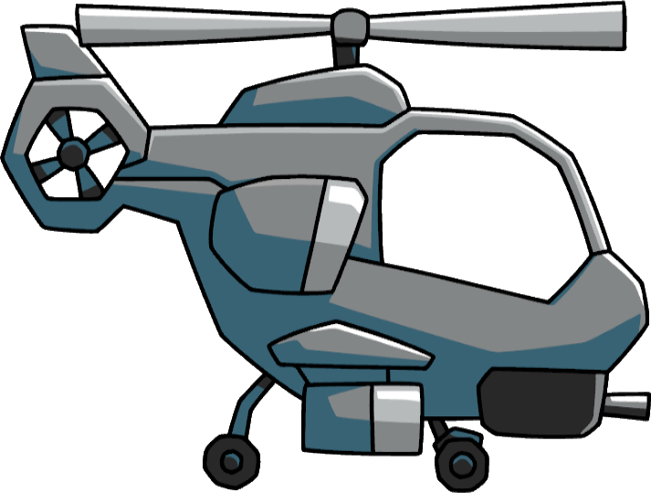 Attackhelicopter - Scribblenauts Unlimited All Cool Weapons (713x540)