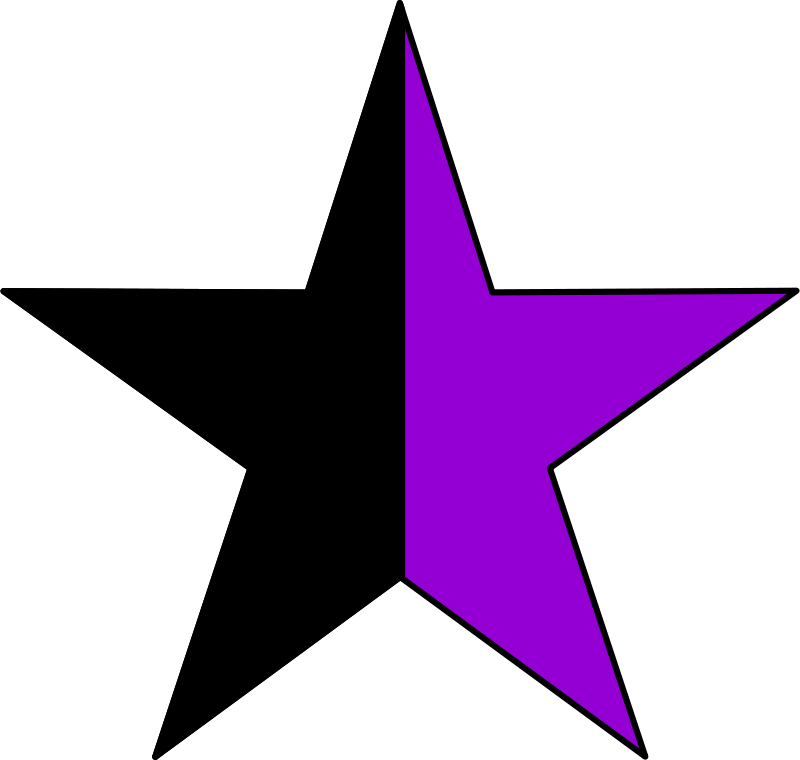 Similar Clip Art - Red And Black Star (800x760)