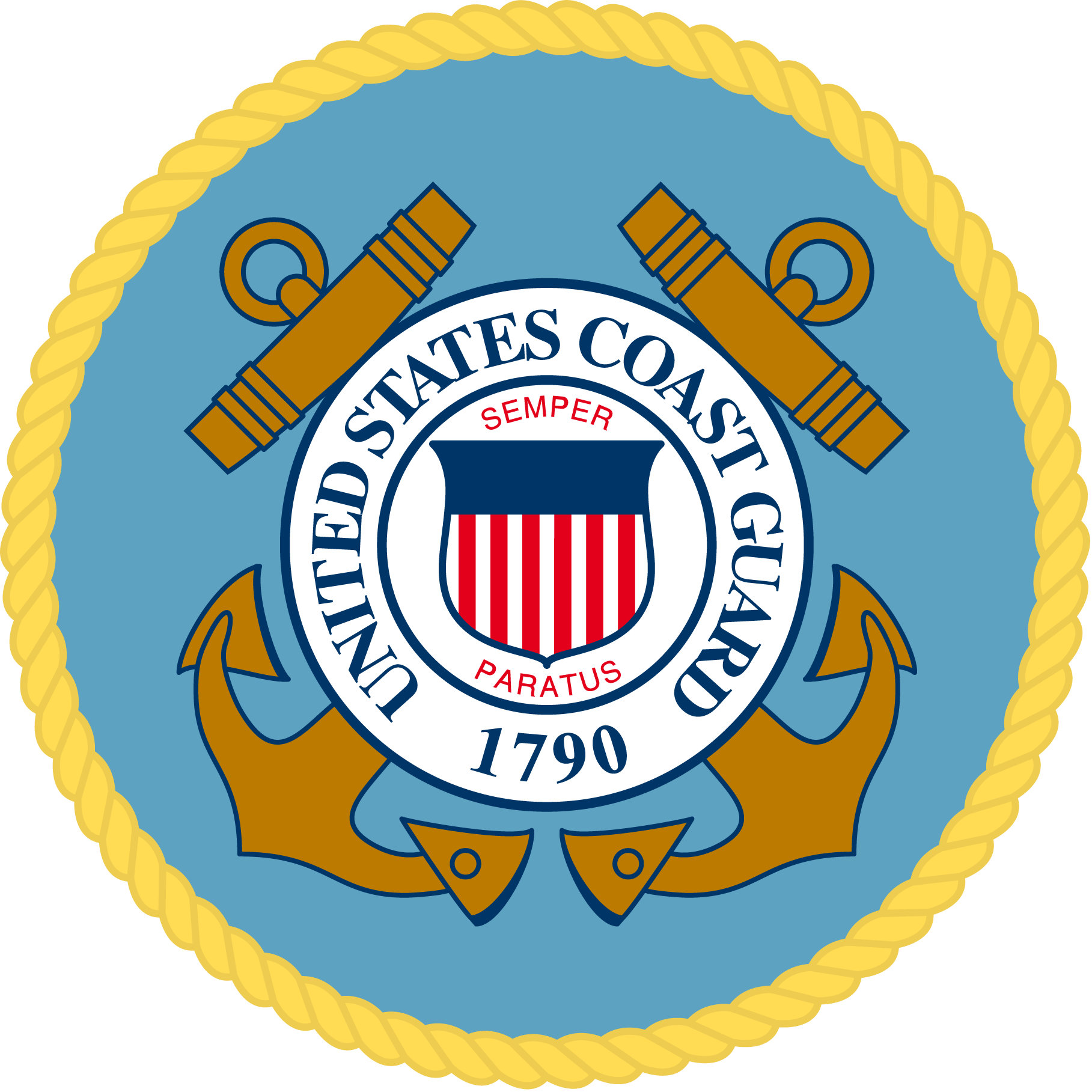 Download Dod And Branch Official Seals - United States Coast Guard Seal (1817x1817)