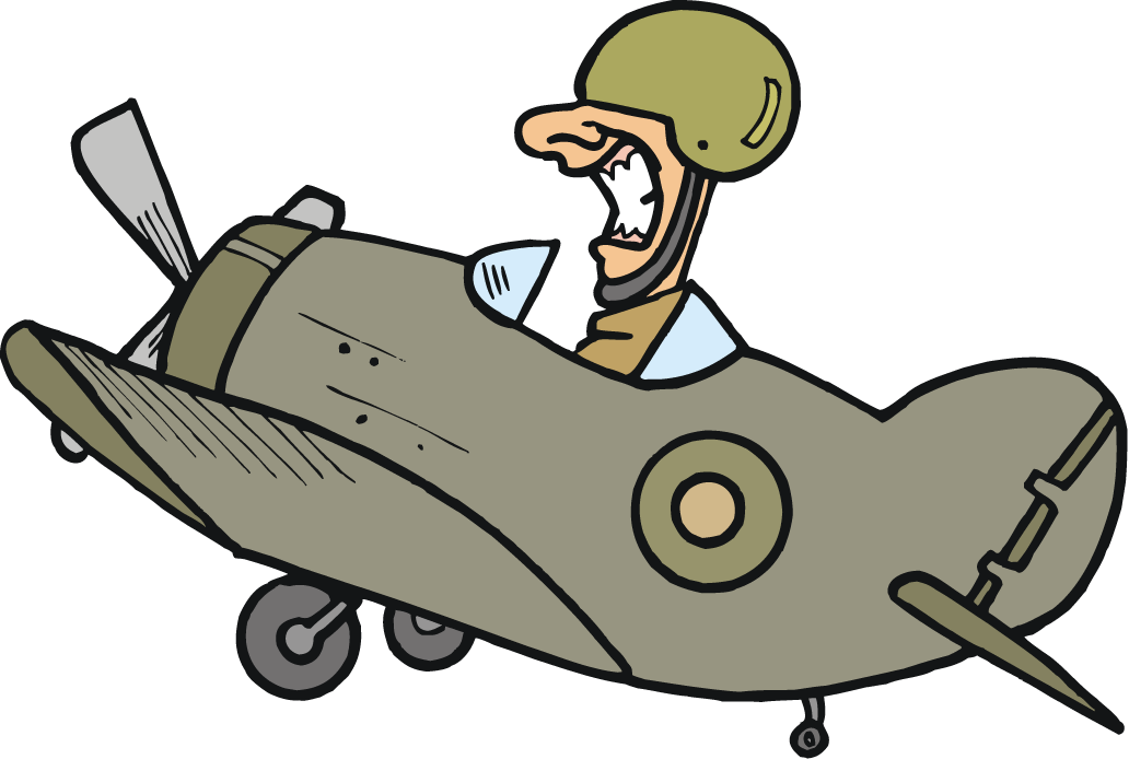 Find More Transportation Clip Art - Cartoon Army Airplanes (1032x694)