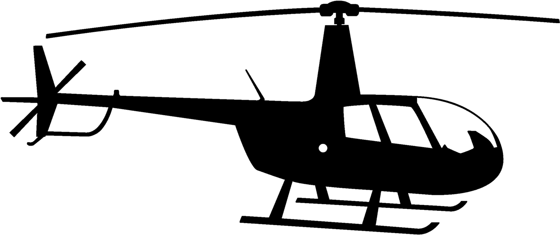 Helicopter Cliparts Black - Robinson Helicopter Logo (1200x550)