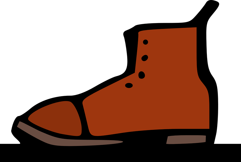 Shoe Old, Brown, Feet, Safety, Cartoon, Foot, Clothing, - Old Shoe Clipart (960x646)