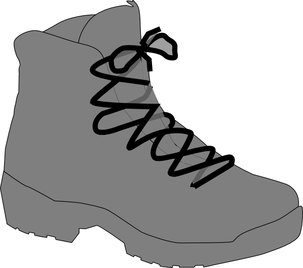 Grey - White - Steel Toe Shoe Clipart (600x530)