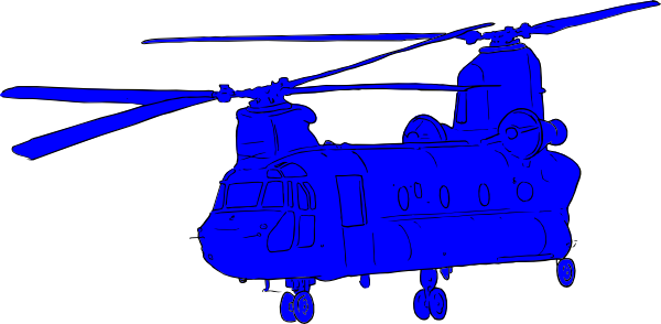 Blue Chinook Clip Art - Chinook Clip Art (600x294)