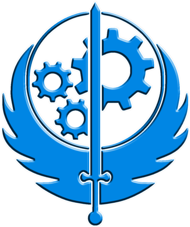Fot Bos Insignia - Brotherhood Of Steel Symbol (396x479)