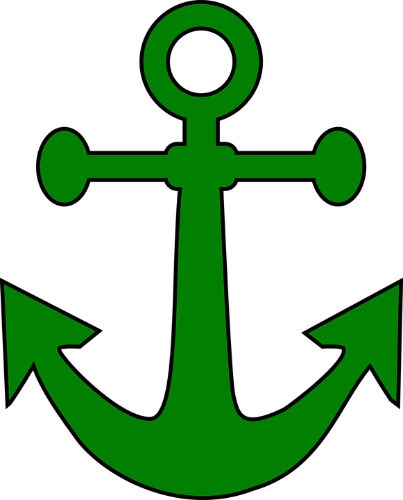 Marine Clipart Navy Anchor - Pink Anchor Clip Art (581x720)
