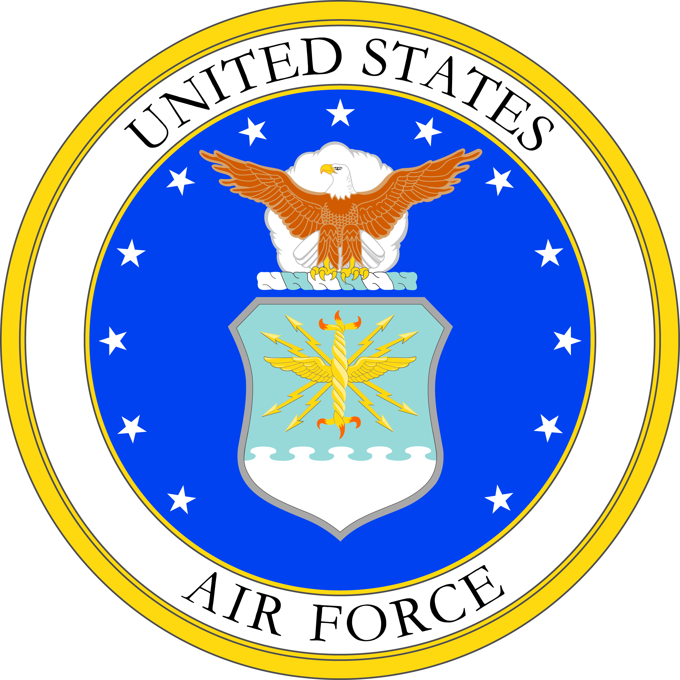 Military Service Mark Of The United States Air Force - Jurisdiction (2381x2381)
