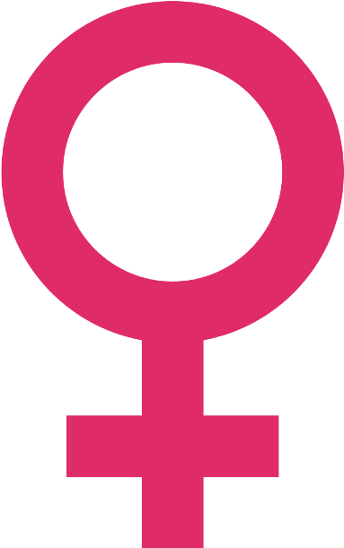 Female Symbole - Pink Female Symbol (610x610)