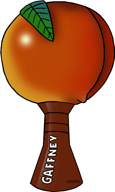 Peachoid Water Tower - Gaffney Peach Clipart (390x648)