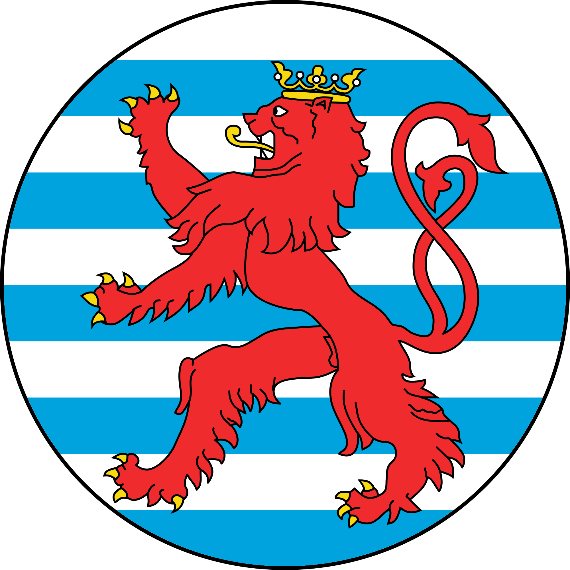Luxembourg Aviation Rondel - Luxembourg Roundel (2000x2000)