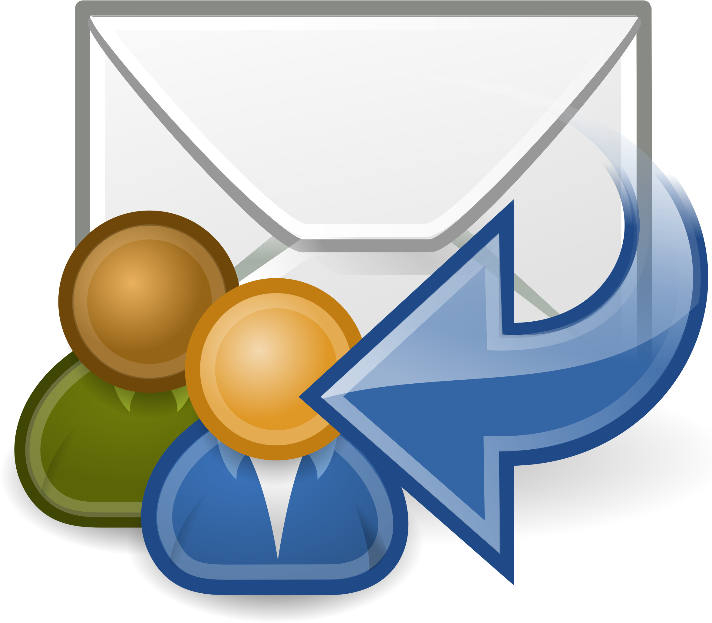 Clipart Email Reply - Mail (2400x2400)