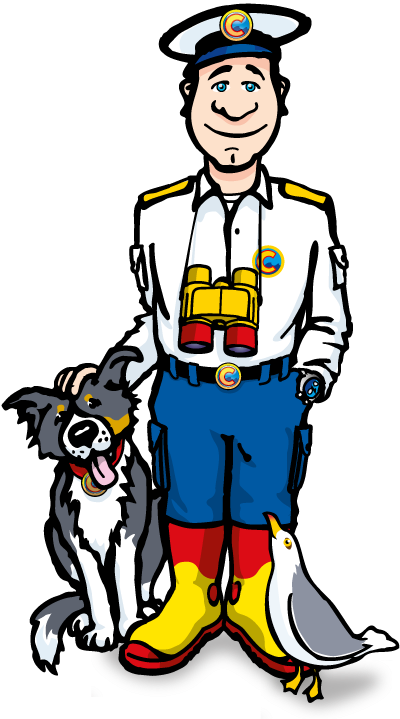 Colin The Coastguard With Rocky And Slippy - Kittiwake Productions Colin The Coastguard:colin Rescues (400x731)