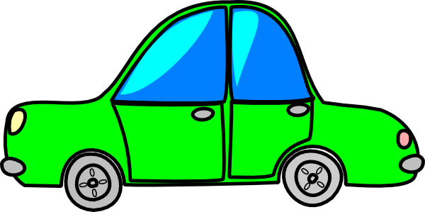 Red Car Bug Clip Art - Animated Car (600x299)