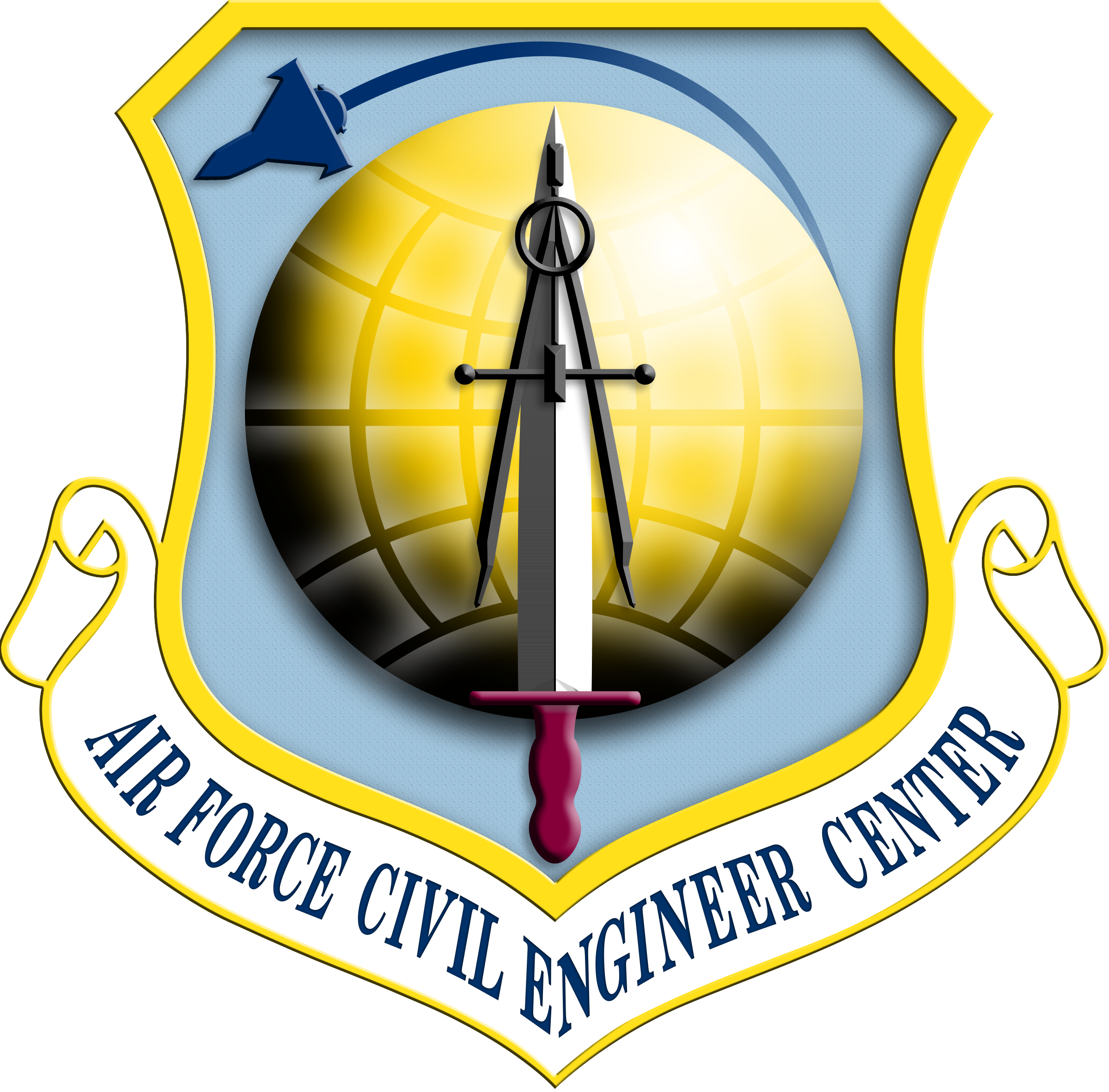 Shield Afcec Air Force Civil Engineer Center By Scrollmedia - Air Force Civil Engineer Center (2400x2363)