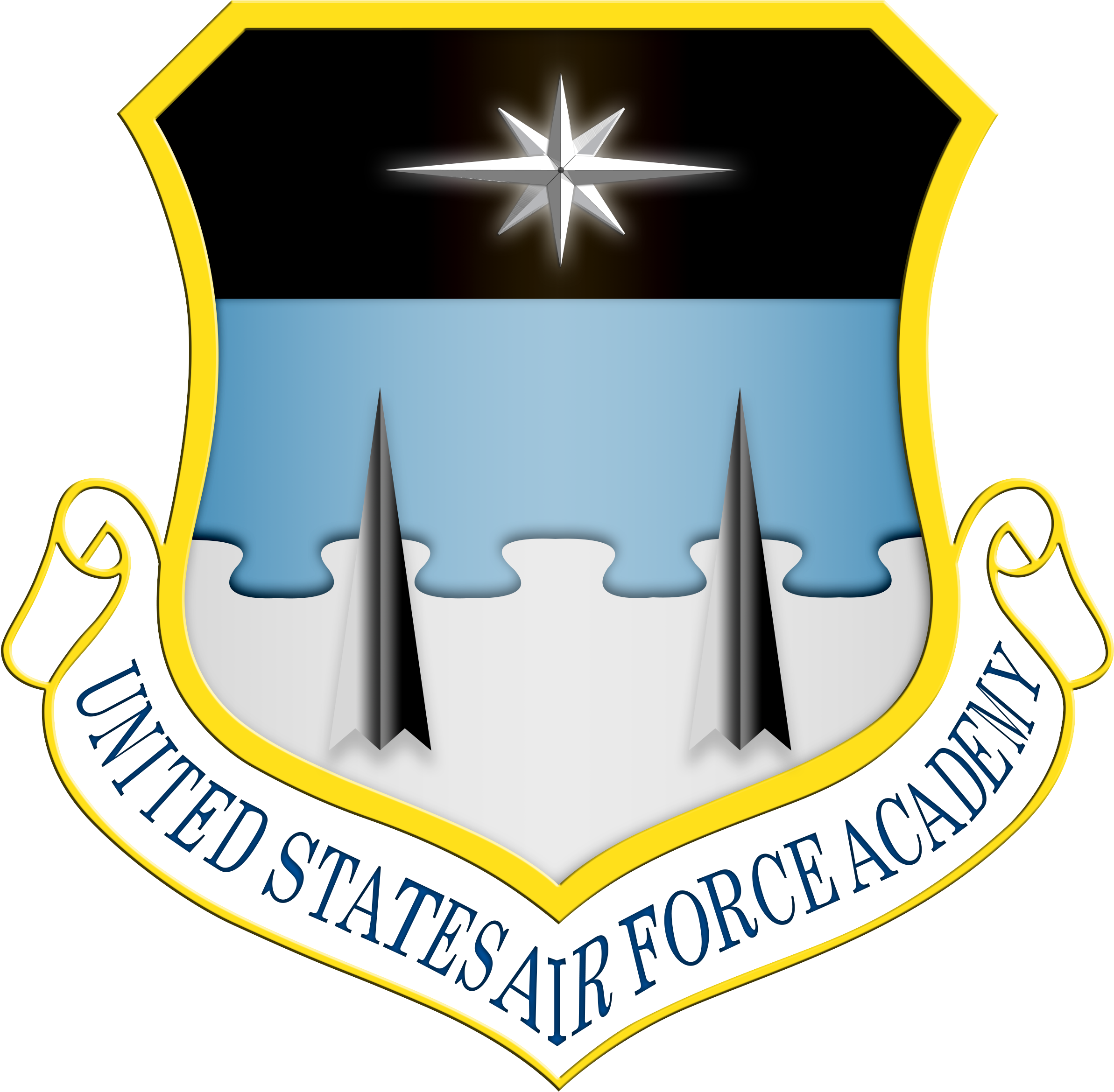 Shield Usafa - - Air Force Academy Logo (2400x2363)