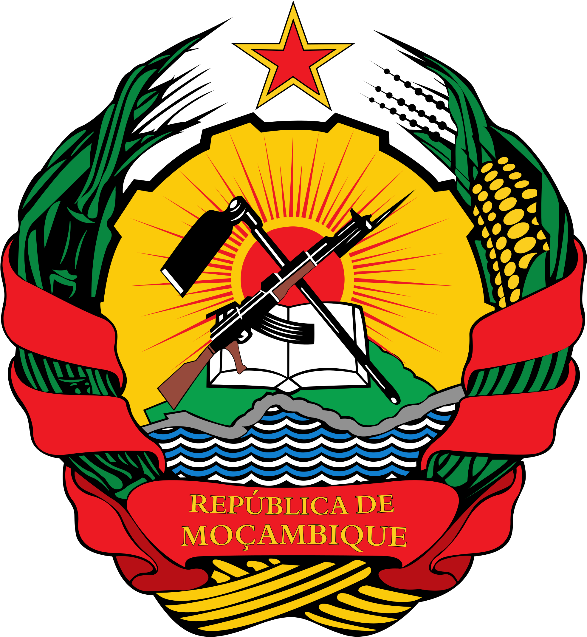 Mozambique Coat Of Arms (2000x2159)