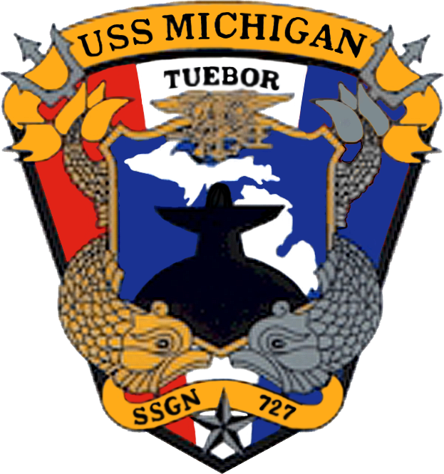 Uss Michigan Ssgn-727 Crest - Cafepress Uss Michigan Iphone 6 Tough Case (623x665)