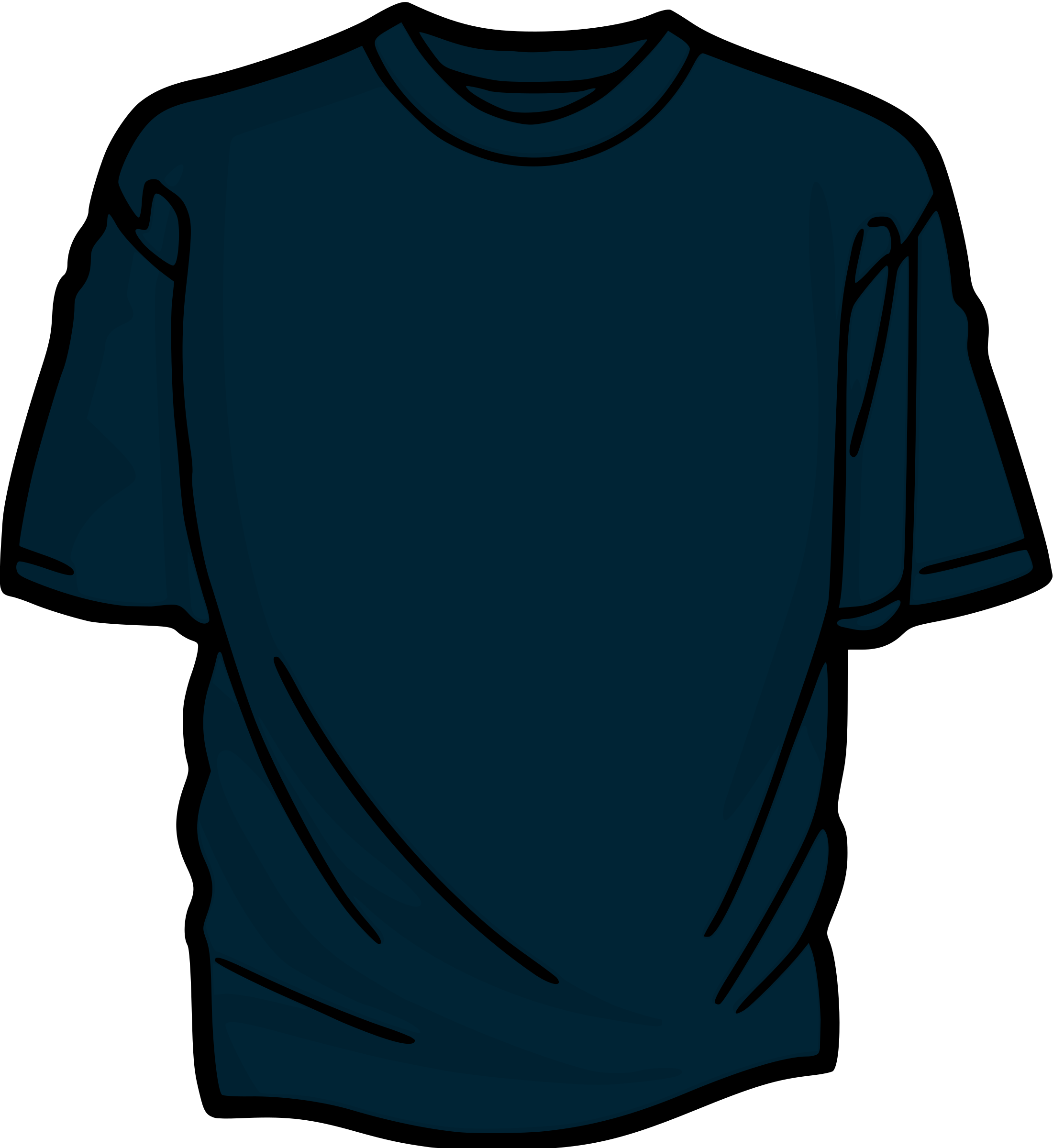 Big Image - Red Colored T Shirt Clipart (2201x2400)