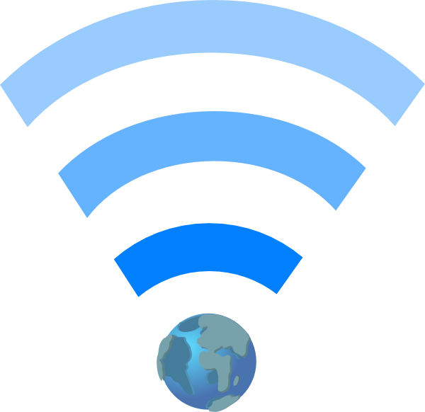 Wifi Symbol With Earth Clip Art At Clker - World Wide Web Icon (600x582)