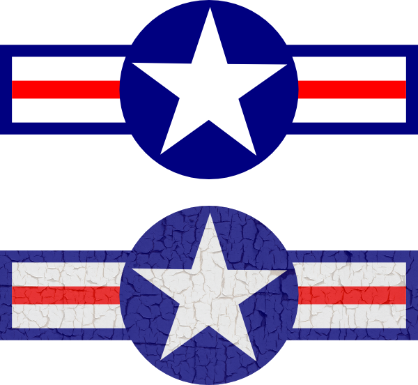 Military Star And Stripes (600x552)