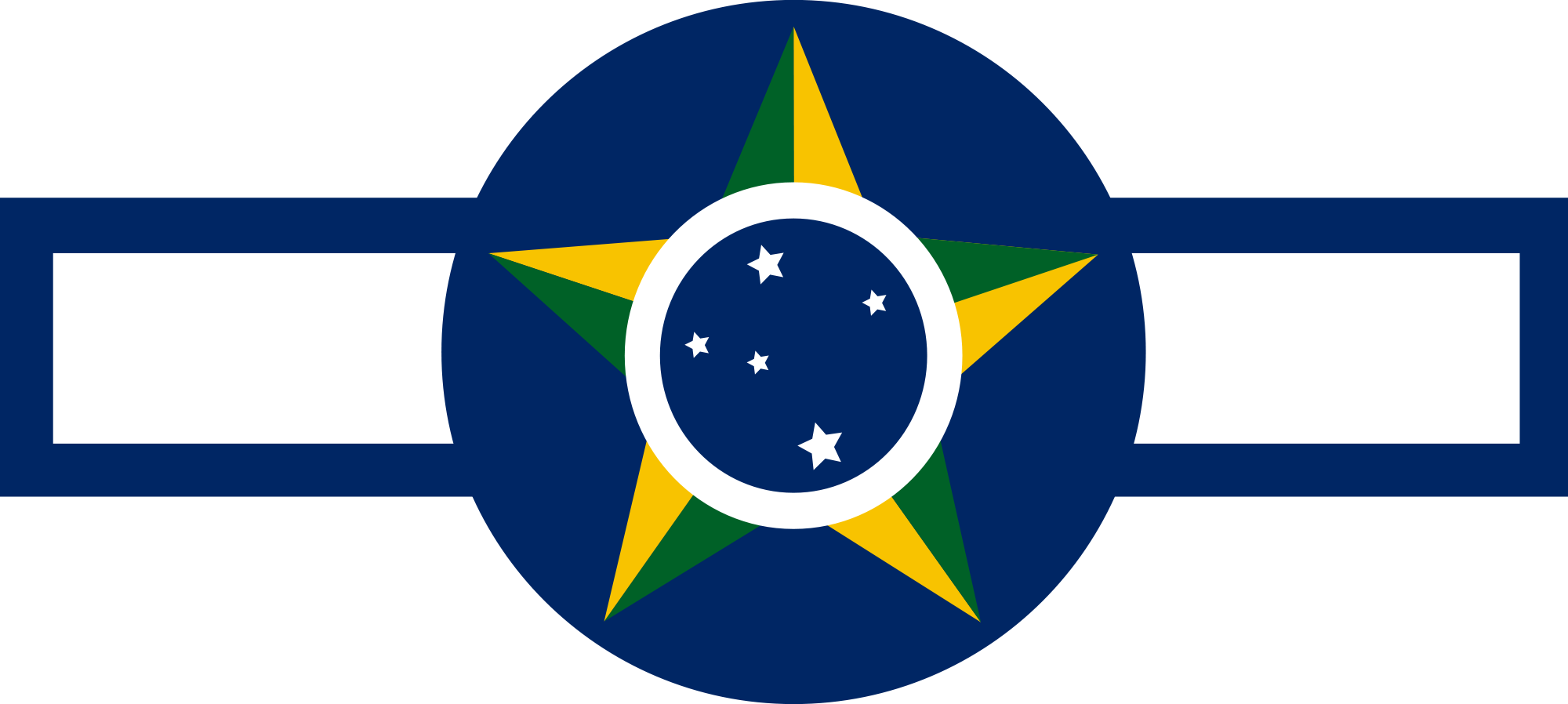 Brazilian Air Force Ww2 Roundel - Brazil Air Force Ww2 (2000x898)
