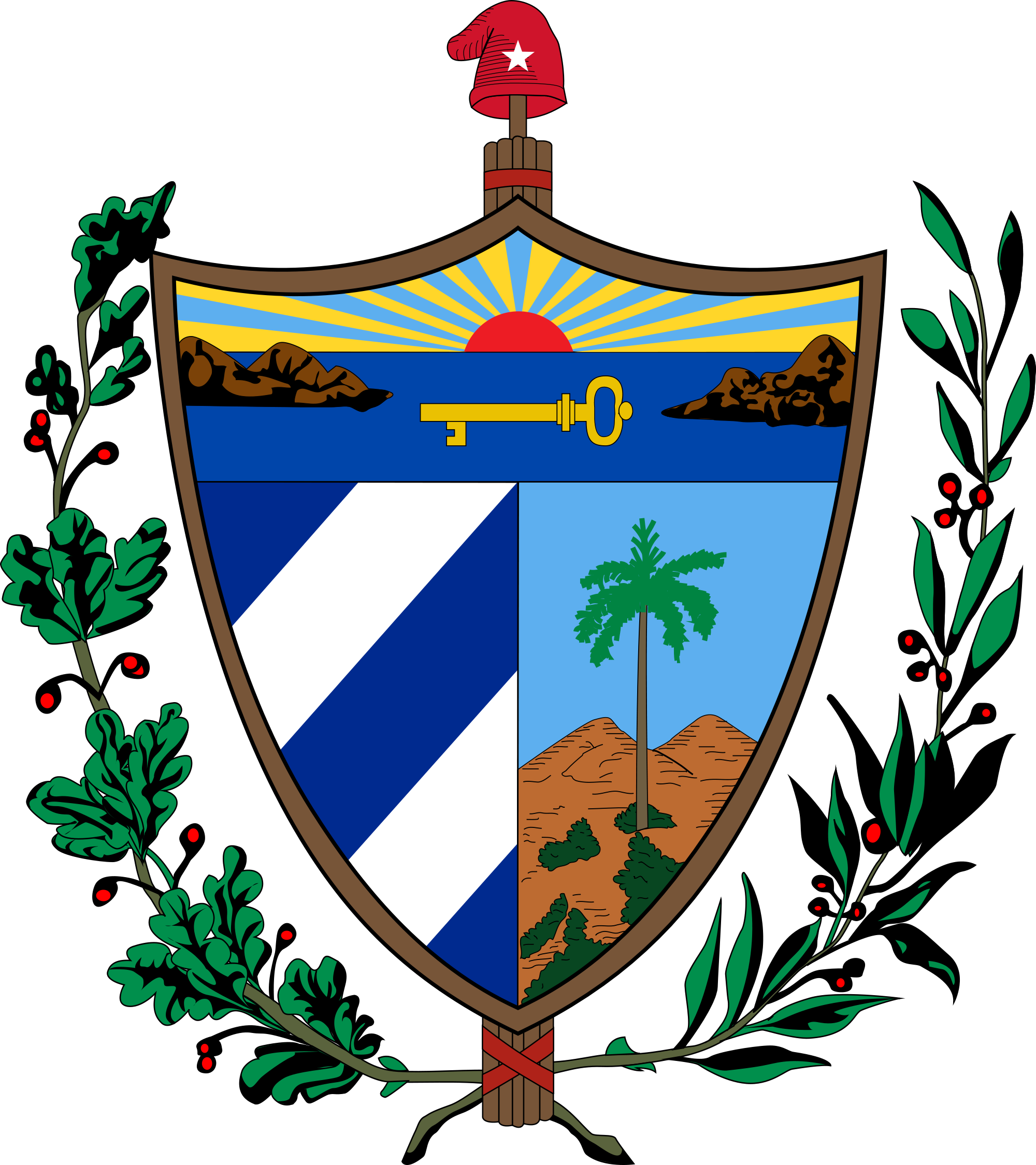 And Here Are The Arms Of The U - Cuba Coat Of Arms (2000x2250)