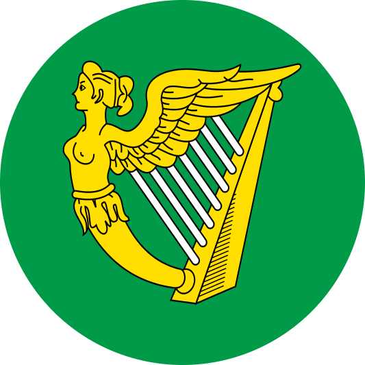 Irish Confederate Air Force Roundel By Razgriz2k9 - Irish Harp (533x533)