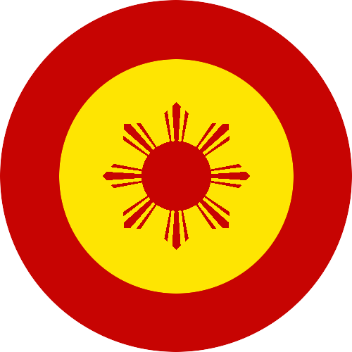 Spanish Philippine Air Force Roundel By Razgriz2k9 - Flag Of Philippines Vector (500x500)