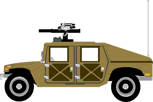 Army Humvee Military Sand Tank Vehicle War - Humvee Clipart (509x340)