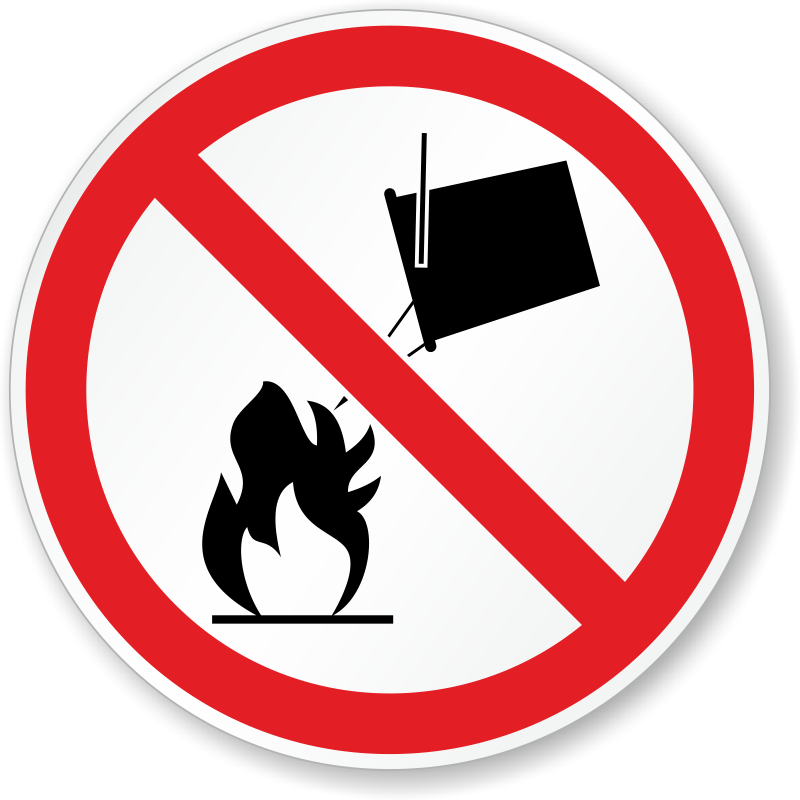 Apply No Water Military Hazard Symbol Label - Don T Run On The Stairs (800x800)