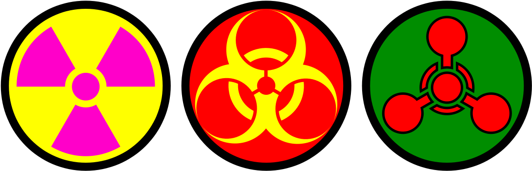 Wmd Symbols Horizontal - Biohazard Rear Slide Cover Plate For Glock (fba) (1201x449)