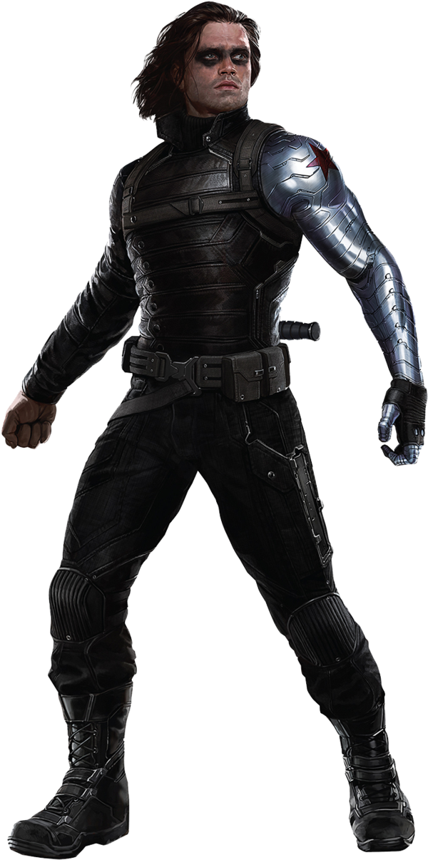 #winter #soldier #clip #art - Bucky Barnes Winter Soldier Png (641x1247)