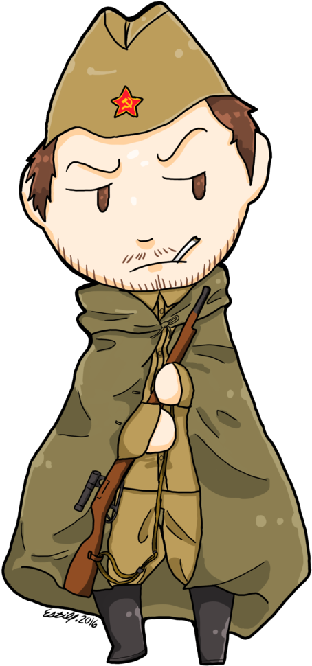 Soviet Soldier Miroslav Chibi By Estiepabon Soviet - Soldier (1024x1024)
