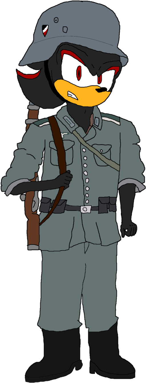 Shadow As A German Soldier By Fast-subaru71 - Shadow The Hedgehog Soldier (581x1376)