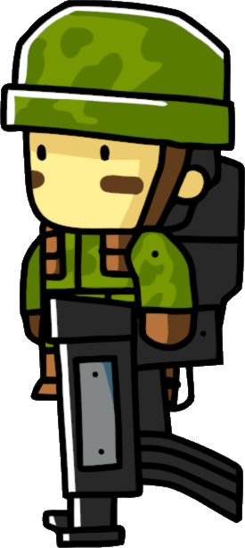 Soldier Male - Scribblenauts Unlimited Soldier (275x614)