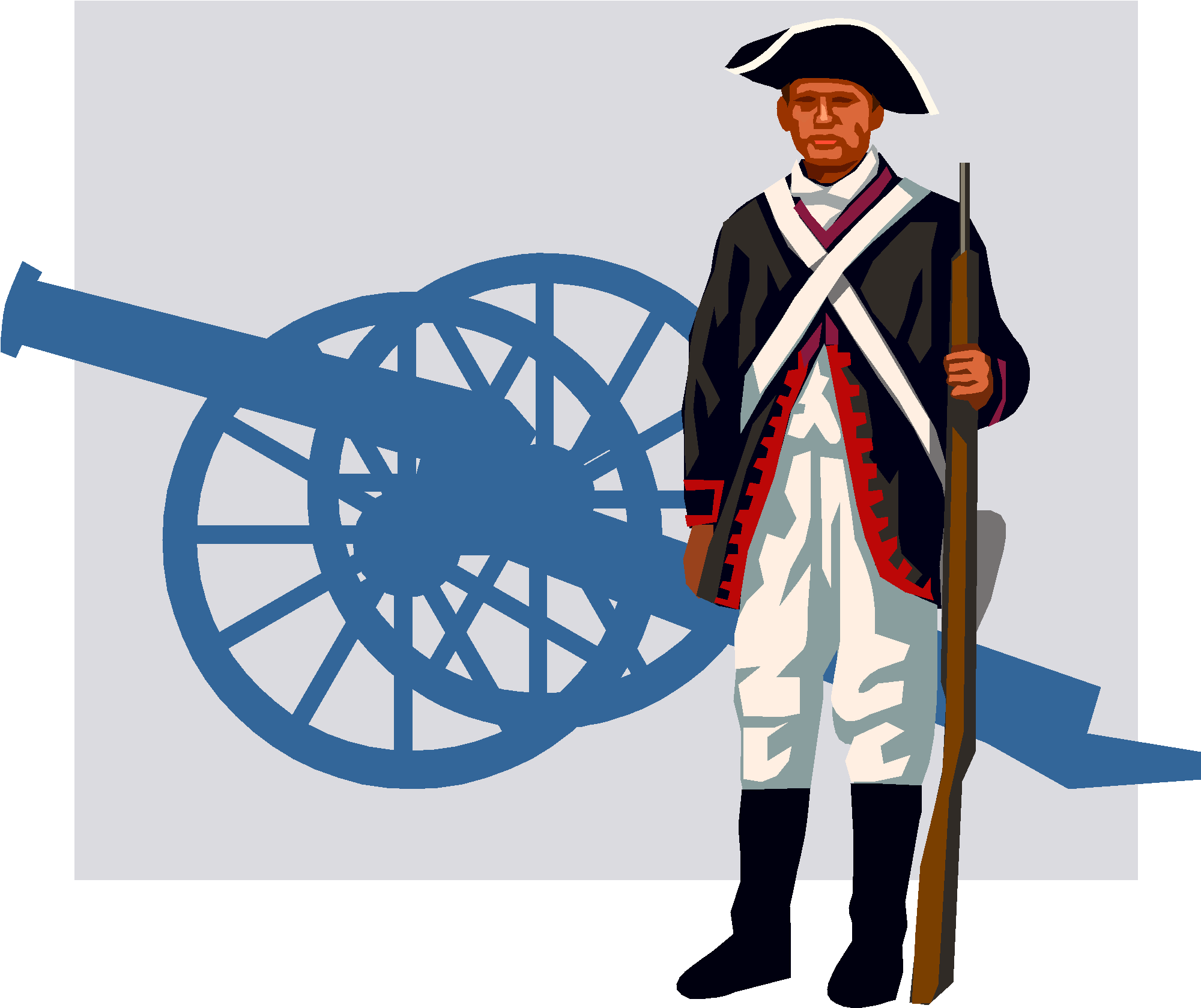 Colonial Patriot Clipart (2082x1756)
