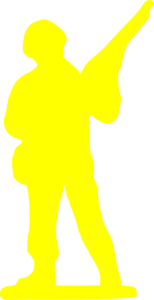 Yellow Soldier Clip Art At Clker - Yellow Soldier (306x594)