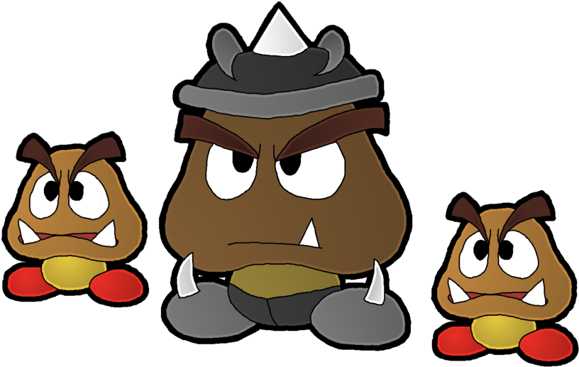 Goomander, Leader Of The Goomba Army By Leonidas23 - Armored Goomba (900x582)