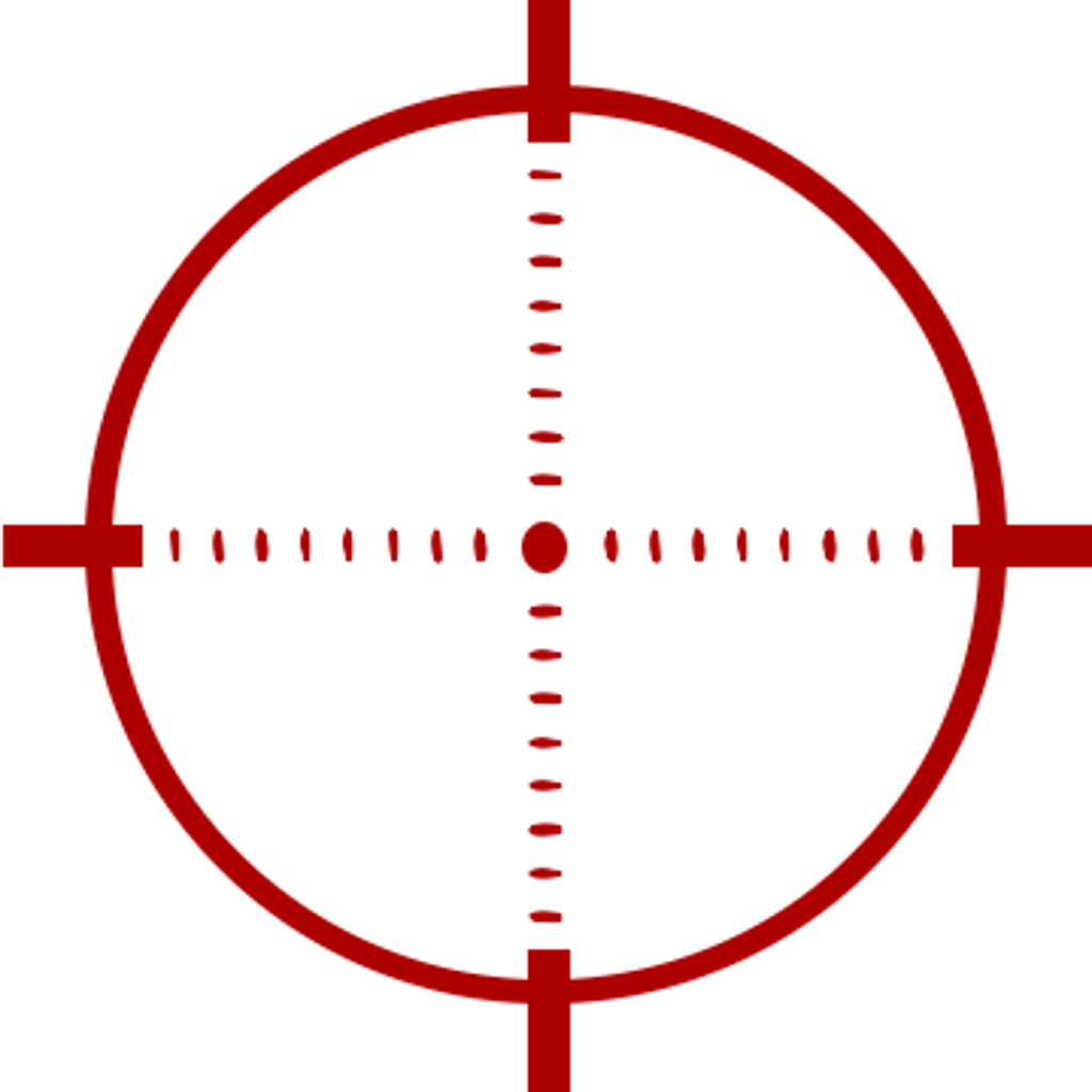 Crosshair Clipart - Snipe Target Transparent (1024x1024)