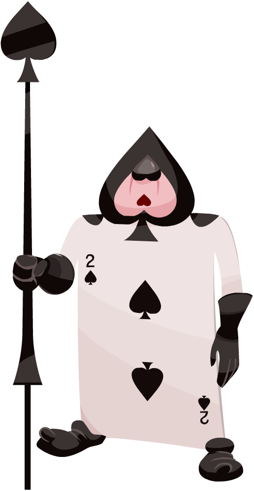 Card Soldier Khx - Red Queen Card Soldier (516x995)