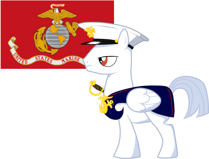 Ine Ed Pony Scootaloo Applejack Red Cartoon Mammal - Usmc Flag Rectangle Car Magnet (800x608)