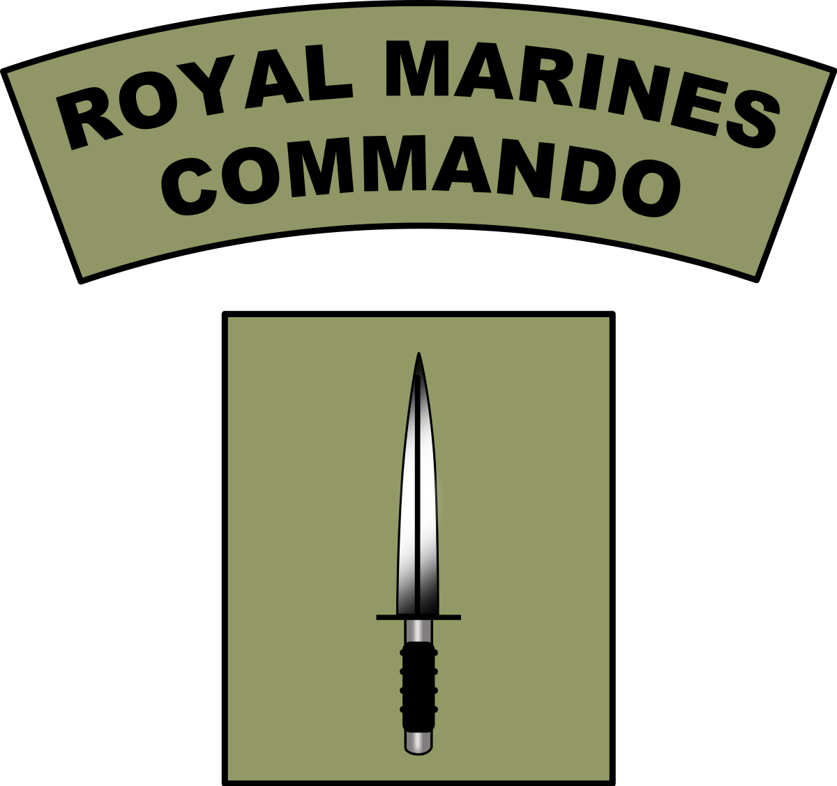 Royal Marines Commando Logo (2000x1879)