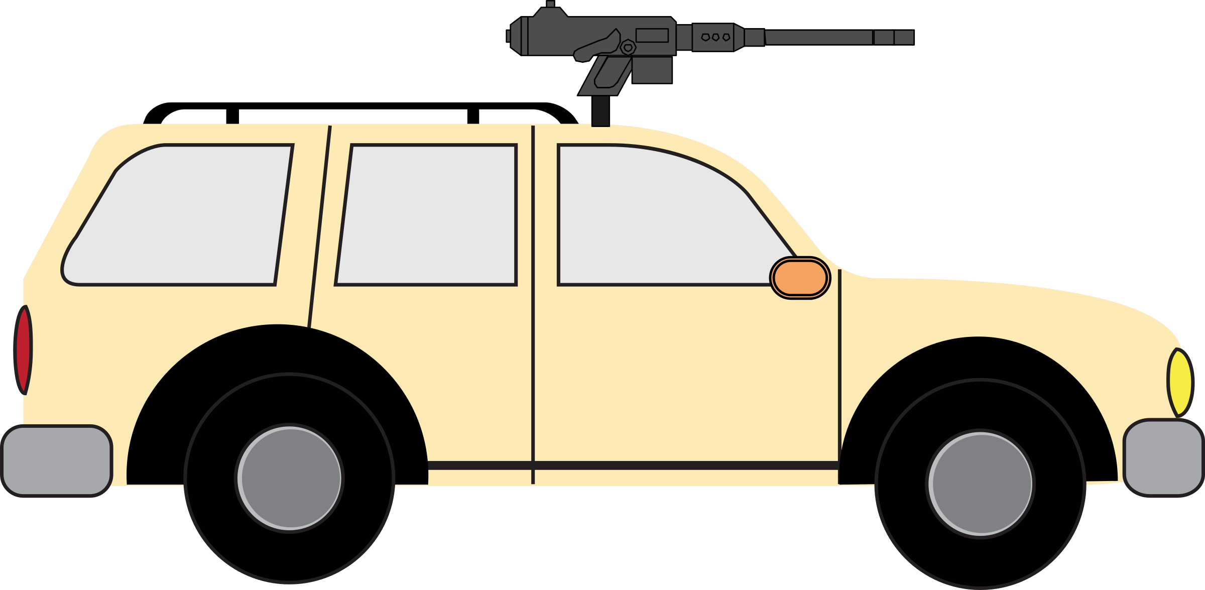 Big Image - Cartoon Suv Png (2400x1175)